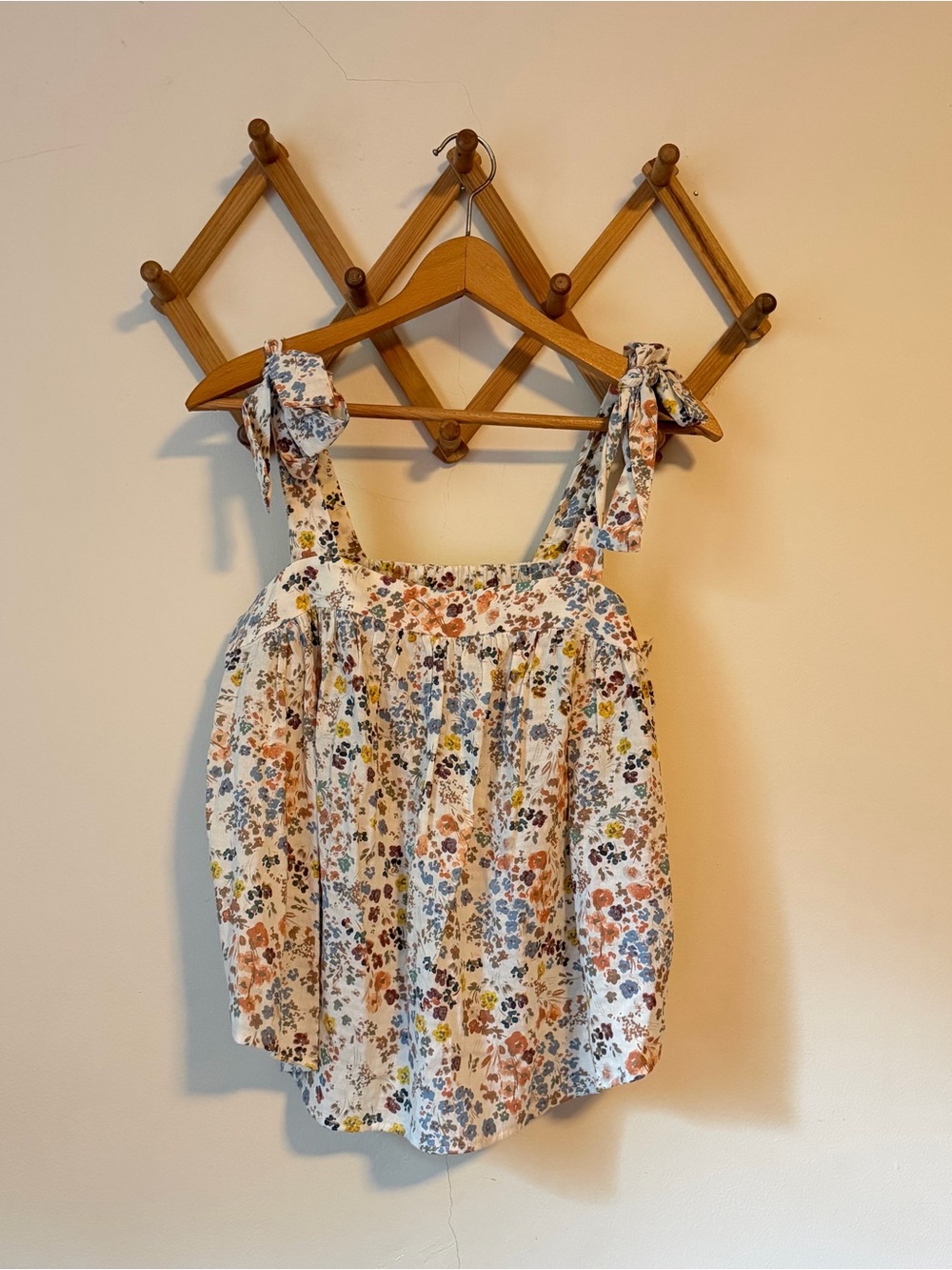 a.n.a Floral Tie-Shoulder Tank Top